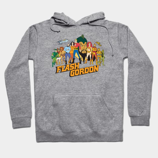 Flash Gordon Cartoon Hoodie by Chewbaccadoll